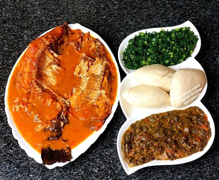Traditional Nshima Platter